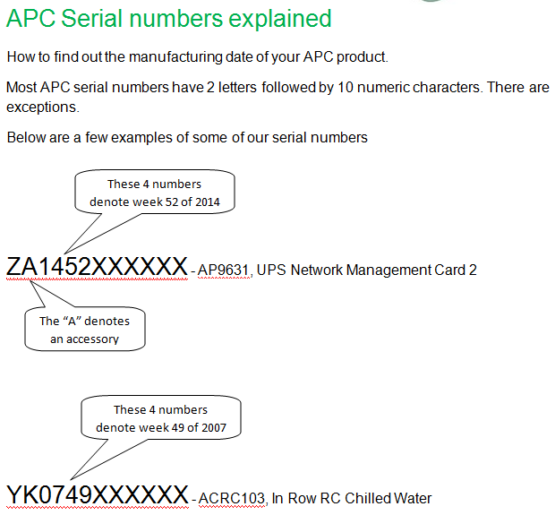 Solved: What is the age of the APC devices? - Schneider Electric Community